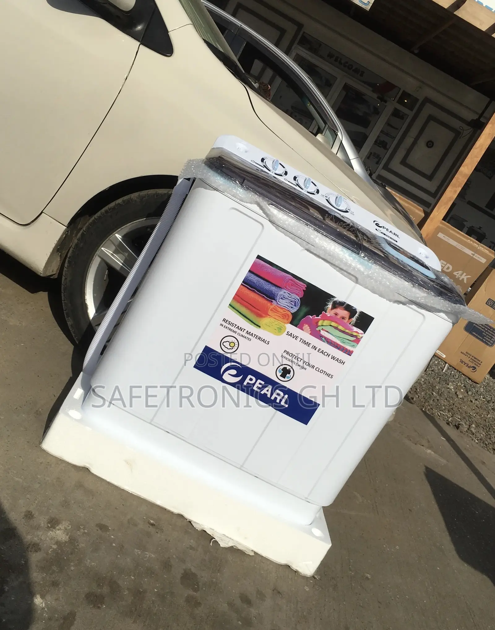 Topload Washingmachine Semiautomatic 12kg Pearl Electric 