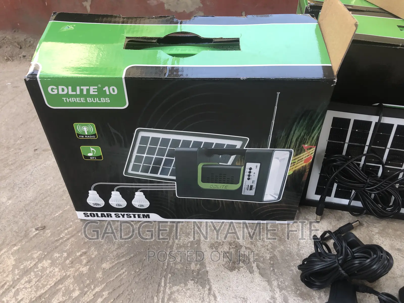 Gdlite Solar System - 3 Bulbs/Radio/Bluetooth/Usb Charger