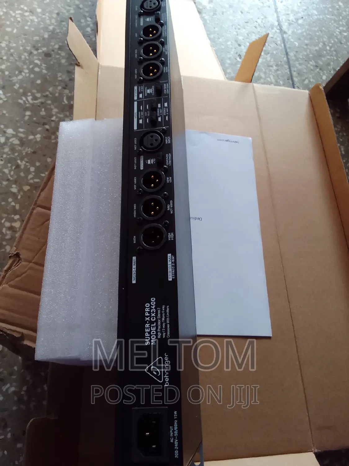 Behringer Super-X Pro 2-Way/3-Way/4-Way Crossover (Cx3400)
