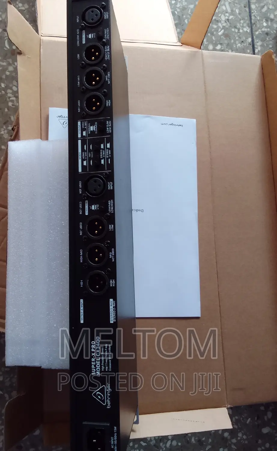 Behringer Super-X Pro 2-Way/3-Way/4-Way Crossover (Cx3400)