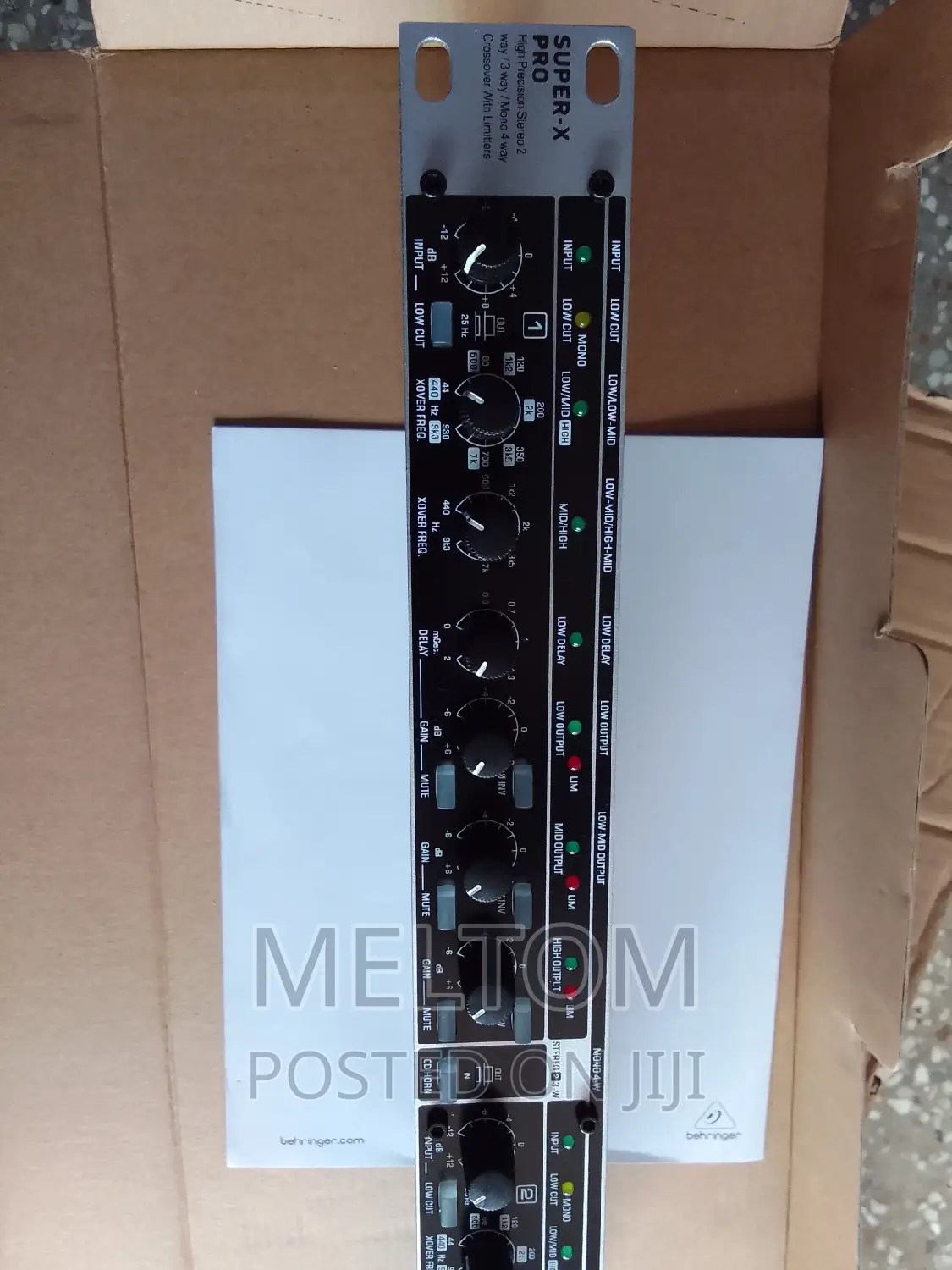 Behringer Super-X Pro 2-Way/3-Way/4-Way Crossover (Cx3400)