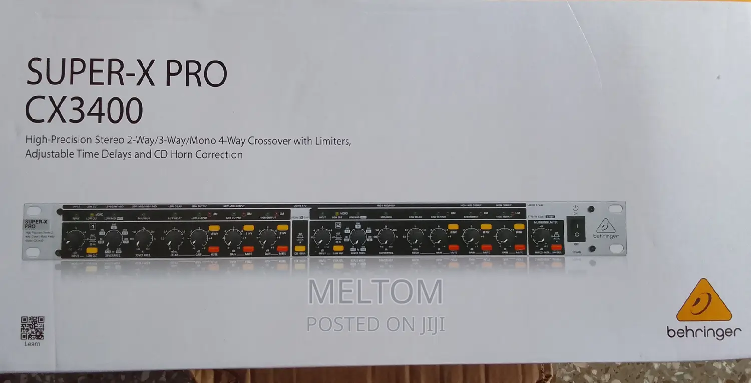 Behringer Super-X Pro 2-Way/3-Way/4-Way Crossover (Cx3400)