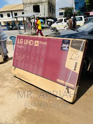 Shop Authentic LG 75up7750 75” Uhd Smart Led Tv(Black).