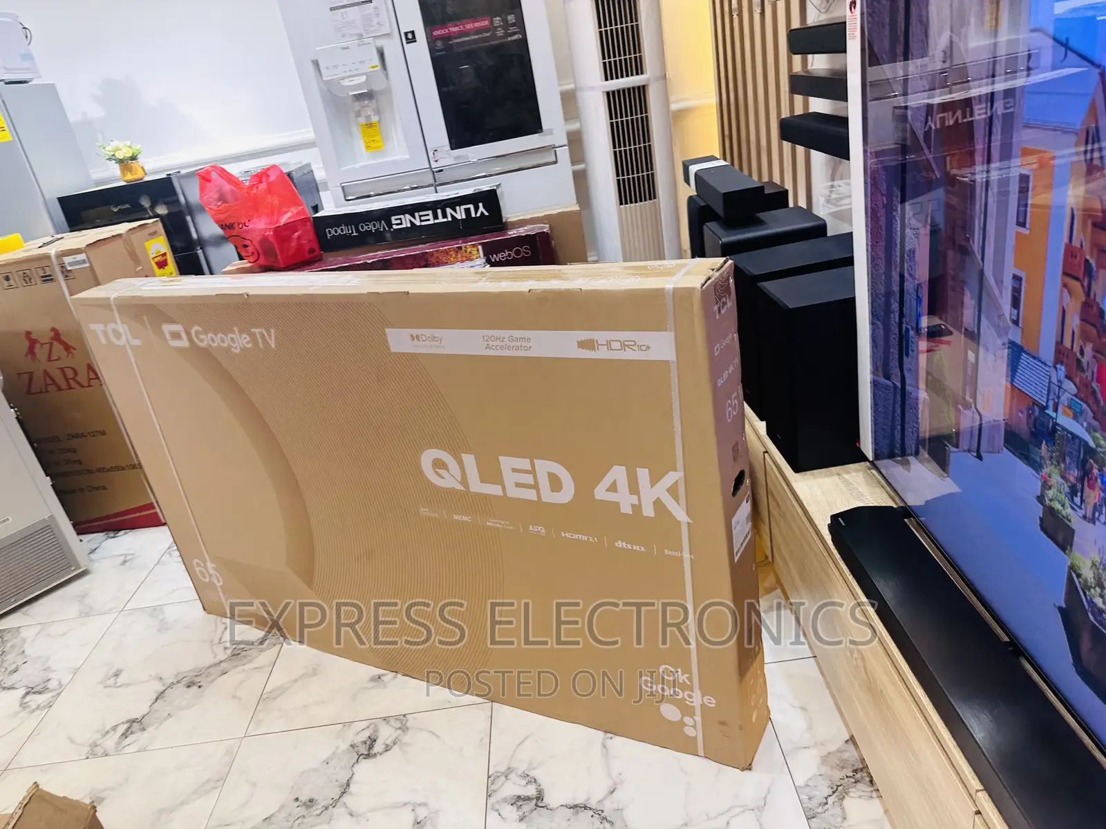 TCL 65”C645 UHD Smart QLED Google Assistant