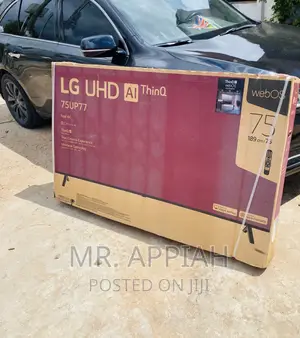 Latest and Durable LG 75up7750 75” Uhd Smart Tv(Black).