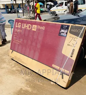 Sealed in Box LG 75up7750 75” Real Uhd Tv(Black).