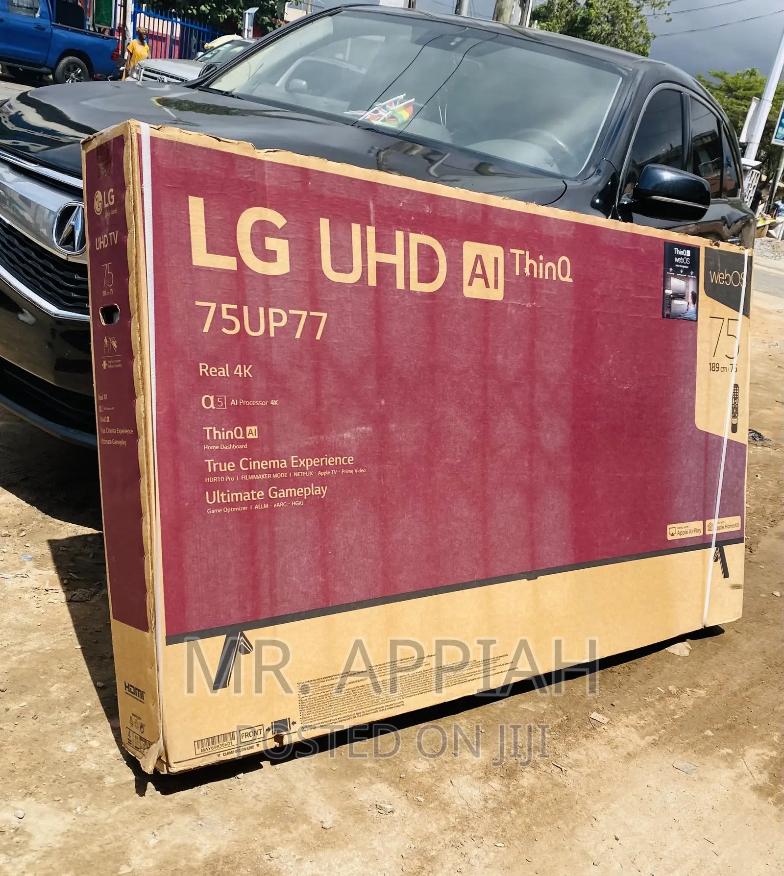 Fresh in Box LG 75up7750 75 Inch Real Uhd Sm Tv(Black).