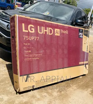 Fresh in Box LG 75up7750 75 Inch Real Uhd Sm Tv(Black).
