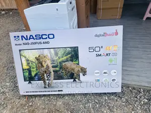 Slim UHD Smart 50”Nasco Android  Glossy Black