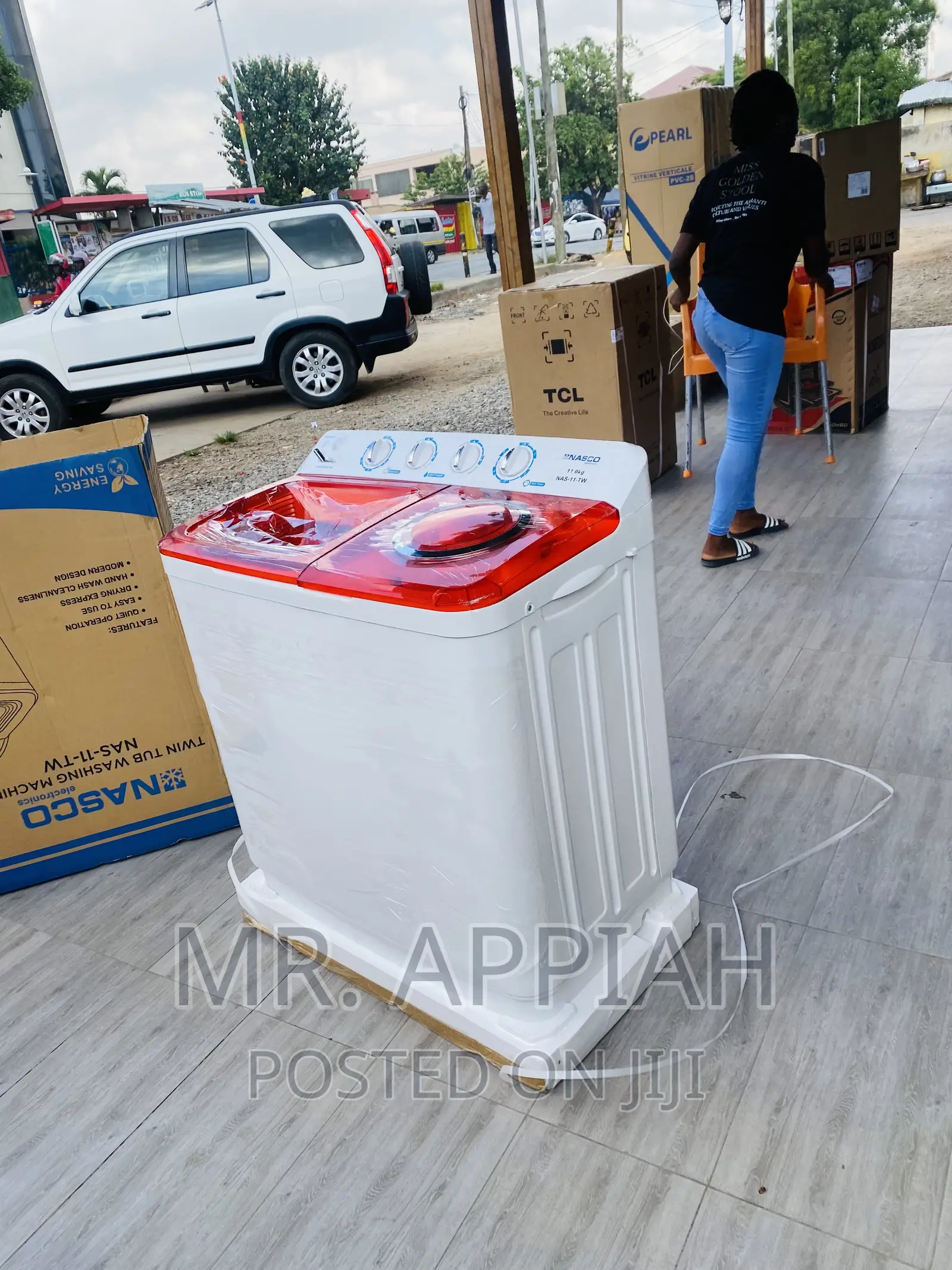 Latest Nasco 11kg Electric Washing Machine + Spin/Dry.