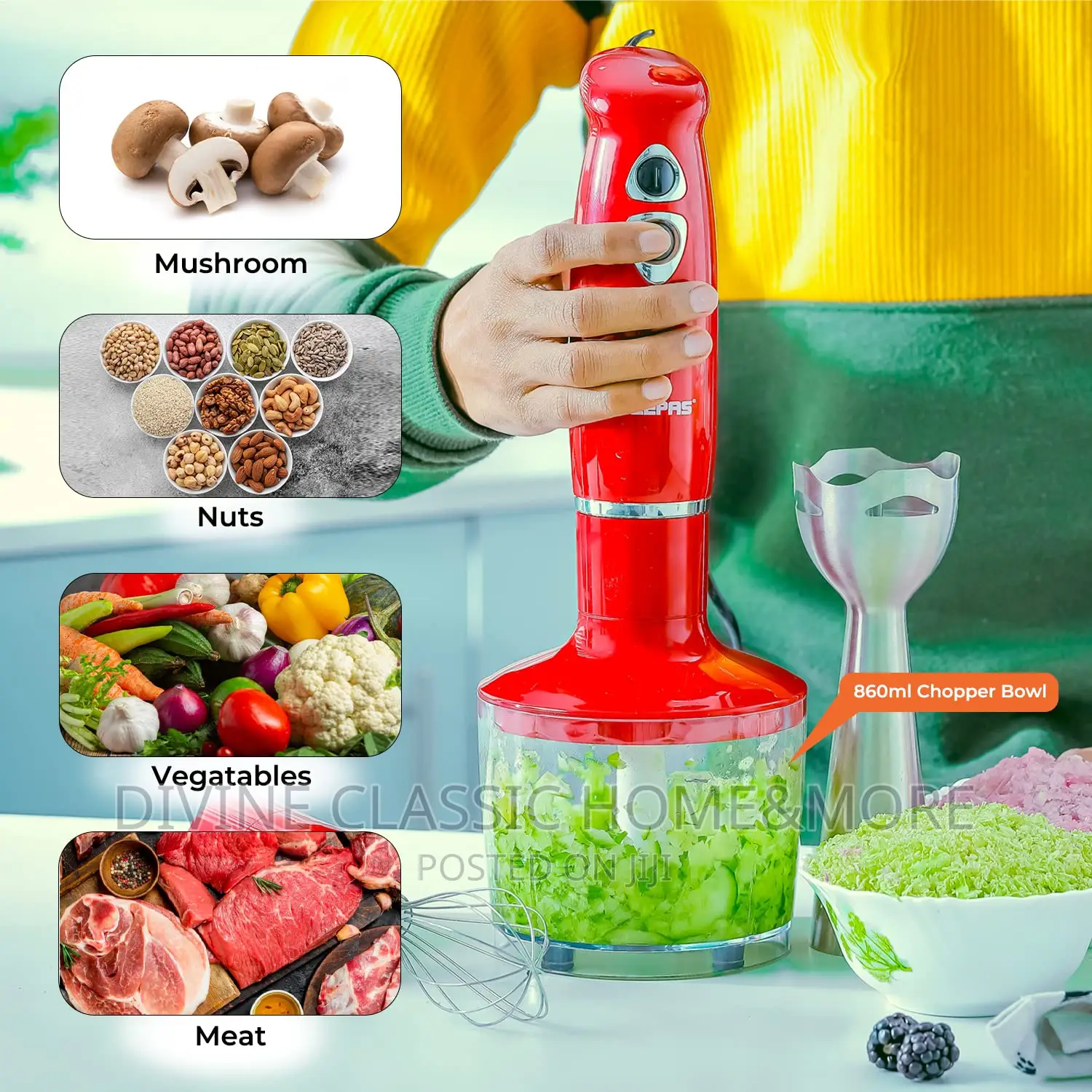 Geepas 3in1 Hand Blender