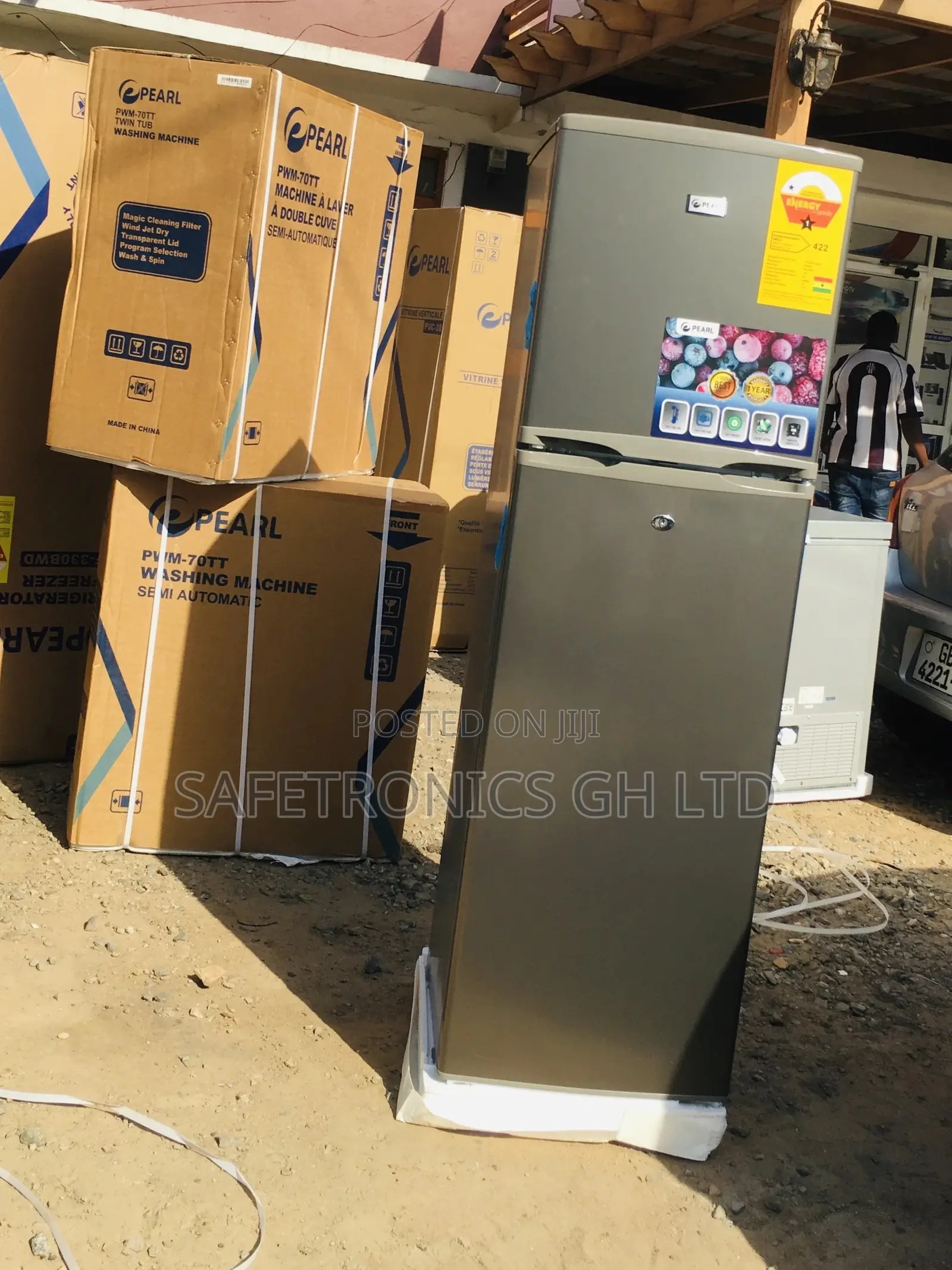 166 Liters Doubledoor Topfreezer Pearl PF-270IX Fridge
