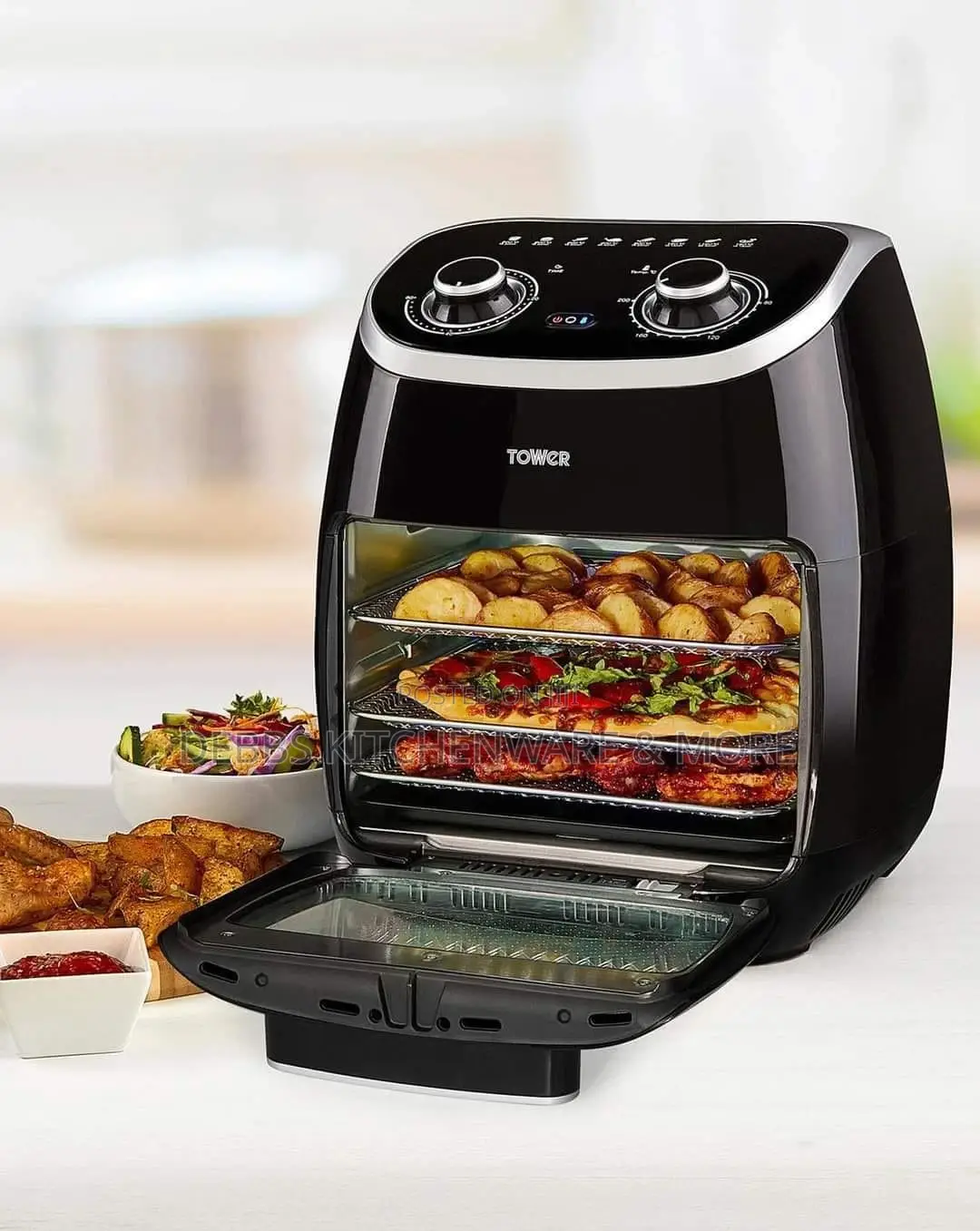 5-in-1 Manual Air Fryer Oven With Rapid Air Circulation