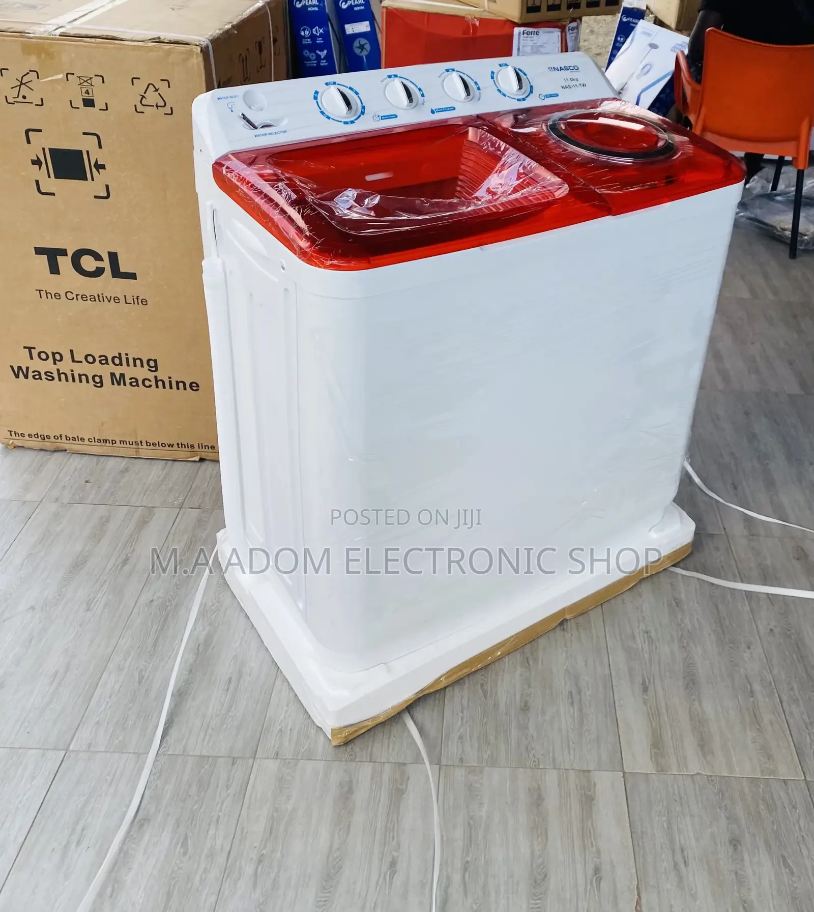 Shop Durable Nasco 11kg Electric Washing Machine + Spin/Dry.