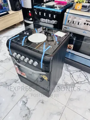 Long Lasting Performance Gas Cooker 4burner 50/55 Black Oven