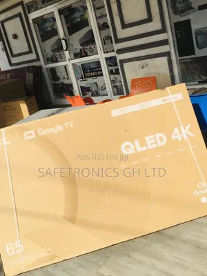65 Inches Glossy Qled TCL Black Smart UHD Electric Tv