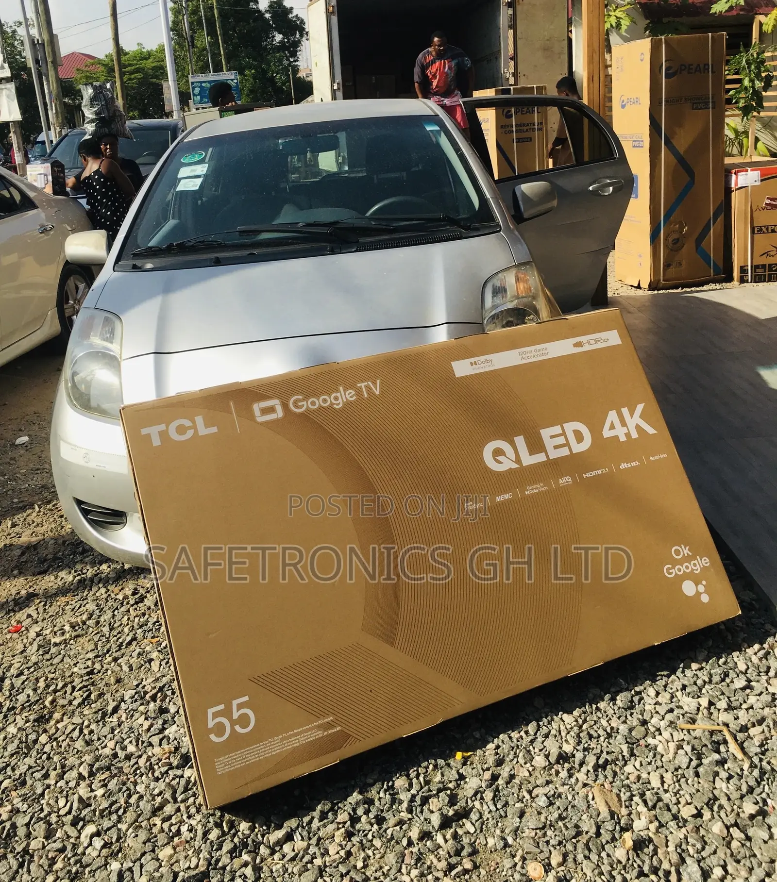 55 Inches Glossy TCL Qled Smart UHD C645 Black HDR Tv