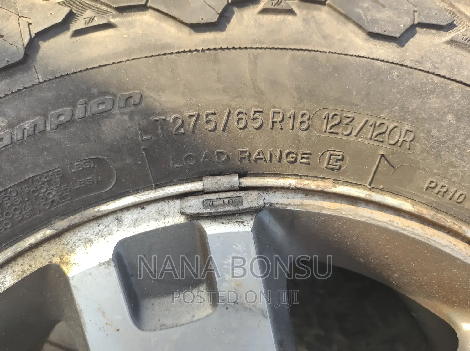 275/65 R18 Long Range Tyres With Original Rim