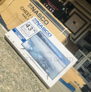 LED Glossy Nasco Digital Satellite 43 Inches  Black Tv