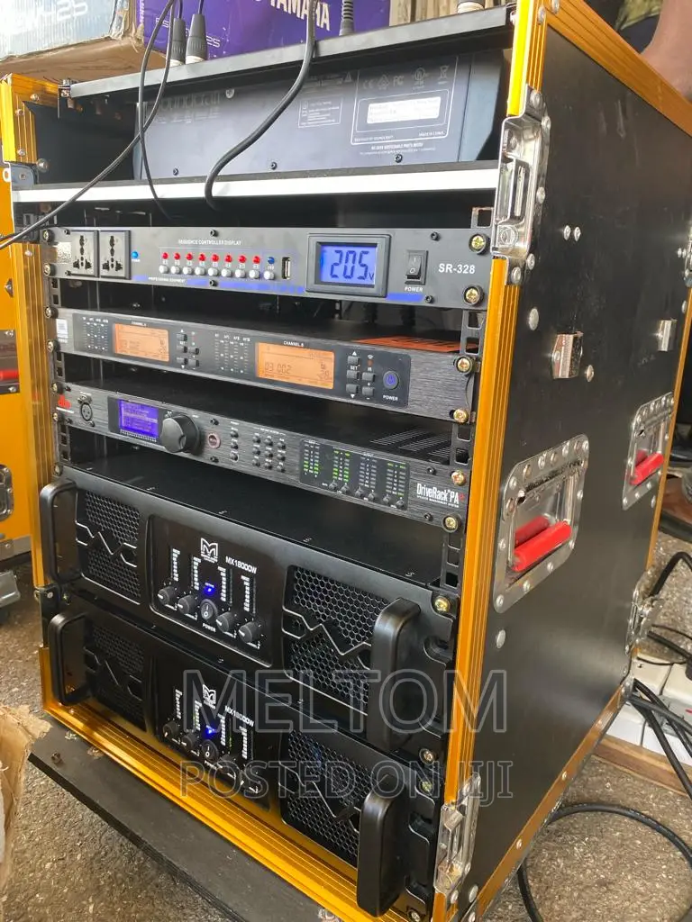 Line Array With Double Bass And Loaded Dj Rack Full Set-up