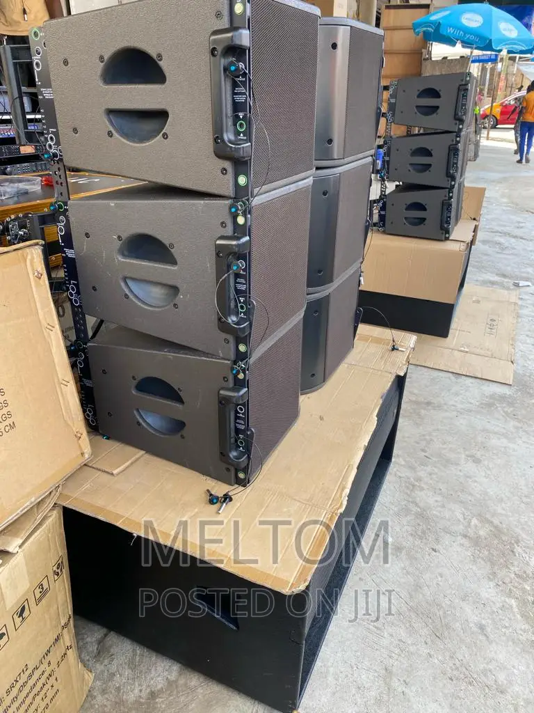 Line Array With Double Bass And Loaded Dj Rack Full Set-up