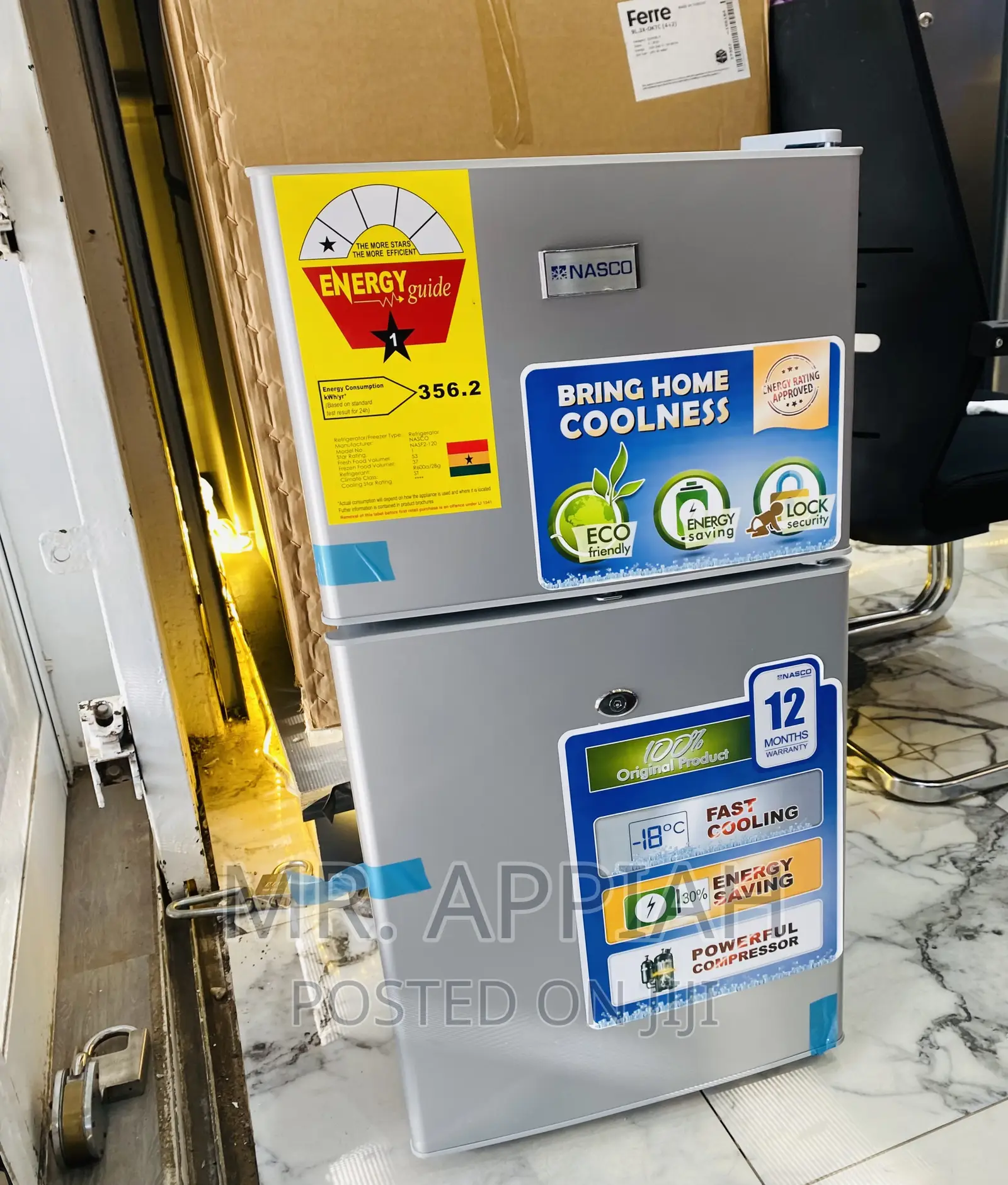 Shop Original Nasco Nasf2-120 2 Door Table Top Fridge.