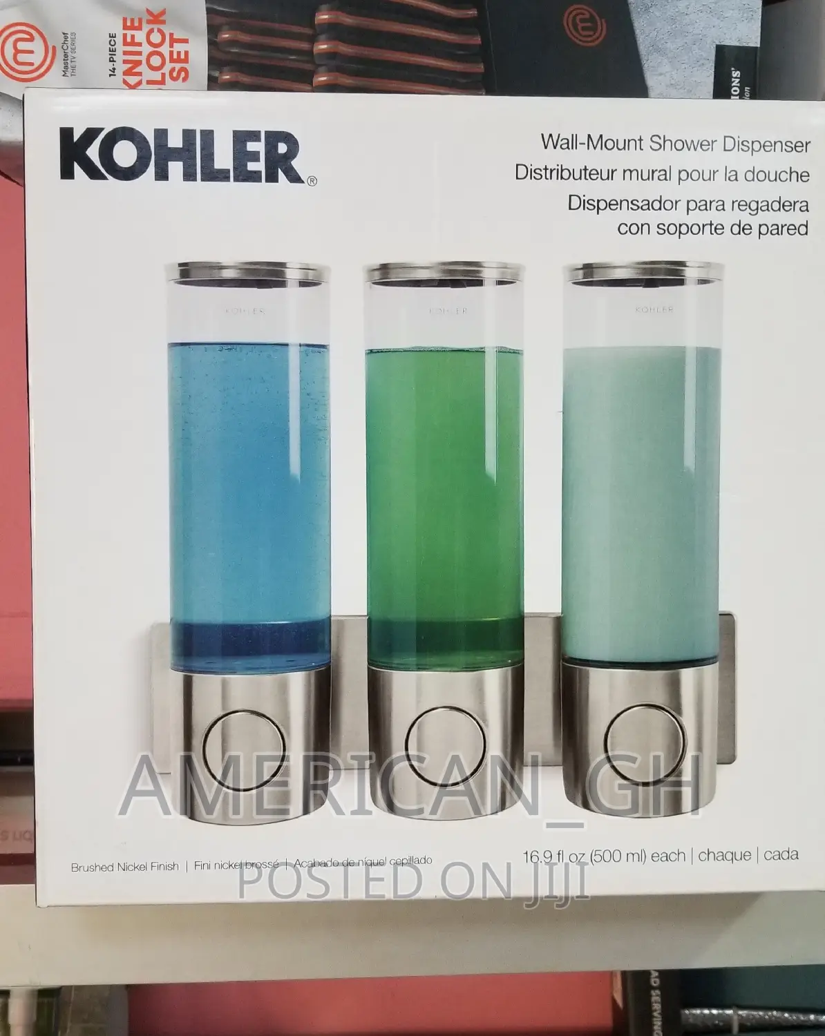 Kohler Wall-Mount 3 Chamber Shower Dispenser