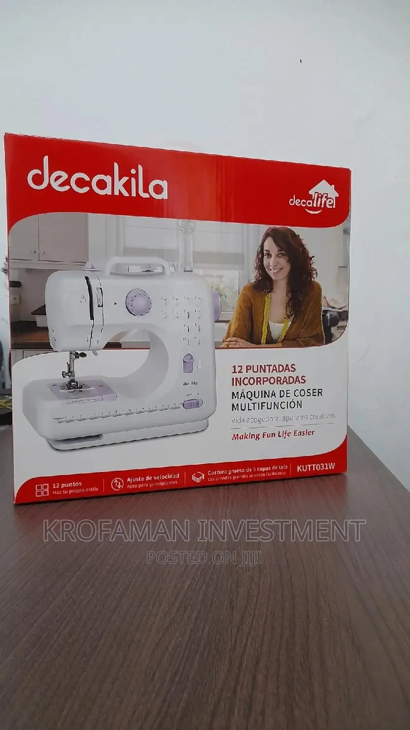 Decakila Kutt031w Mini Sewing Machine Electricity Battery