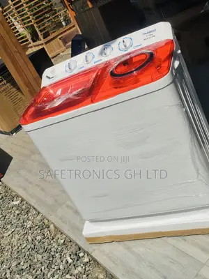 Semiautomatic Topload Washingmachine 11KG Nasco White Red