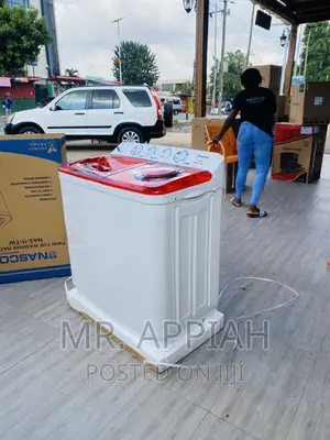 Shop Original Nasco 11kg ElectricWashing Machine(White/Red)