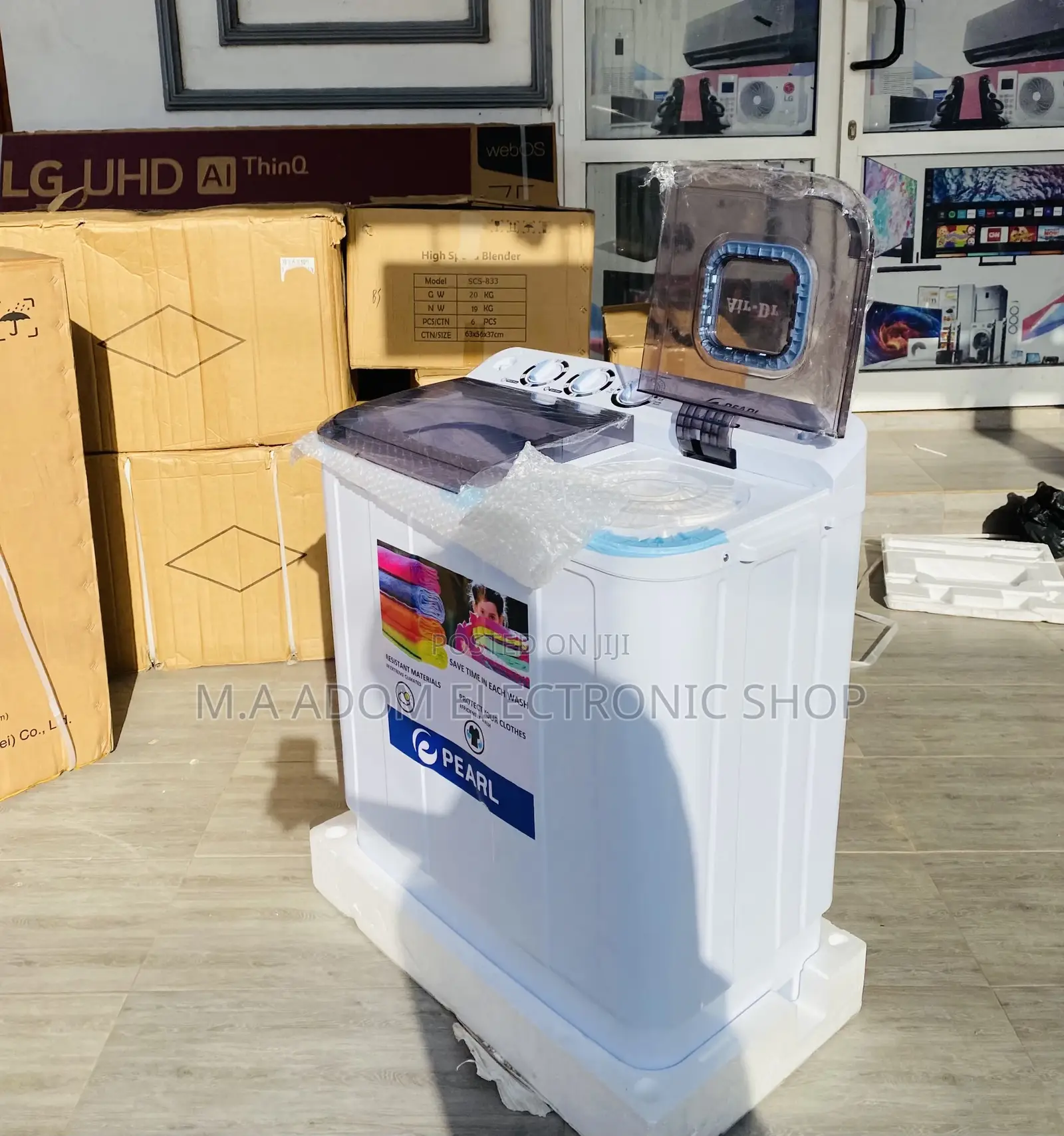 Spin/Dry Pearl 12kg Top Load Electric Washing Machine 