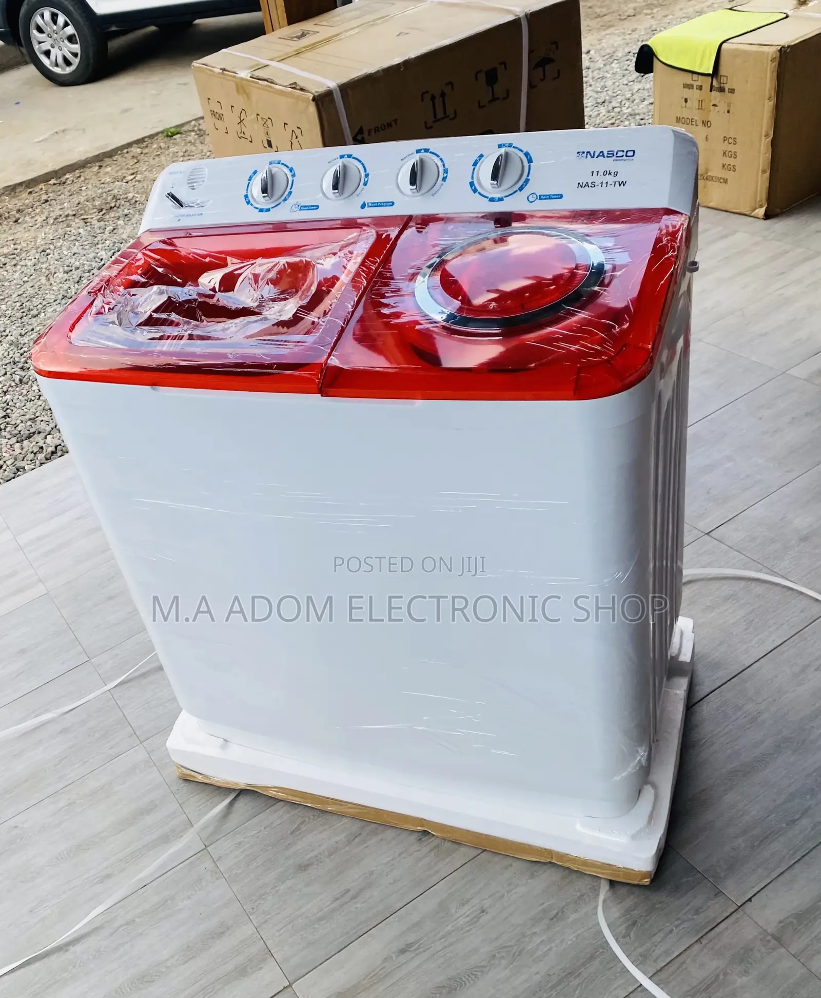 Quality Nasco 11kg Spin/Dry Electric Washing Machine 
