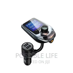 Double Car Fast Charger Mp3 Player Bluetooth