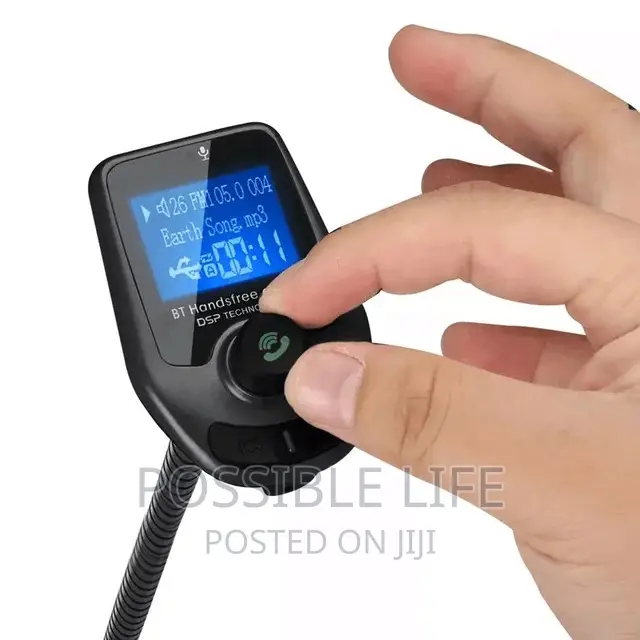 Double Car Fast Charger Mp3 Player Bluetooth