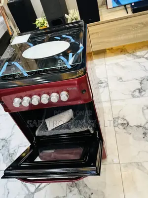 4 Gas Oven With Grill 50x55 Ferre Red Glass Lid Cooker
