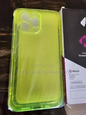 NALIA Clear Neon Cover Compatible With iPhone 13 Pro Case