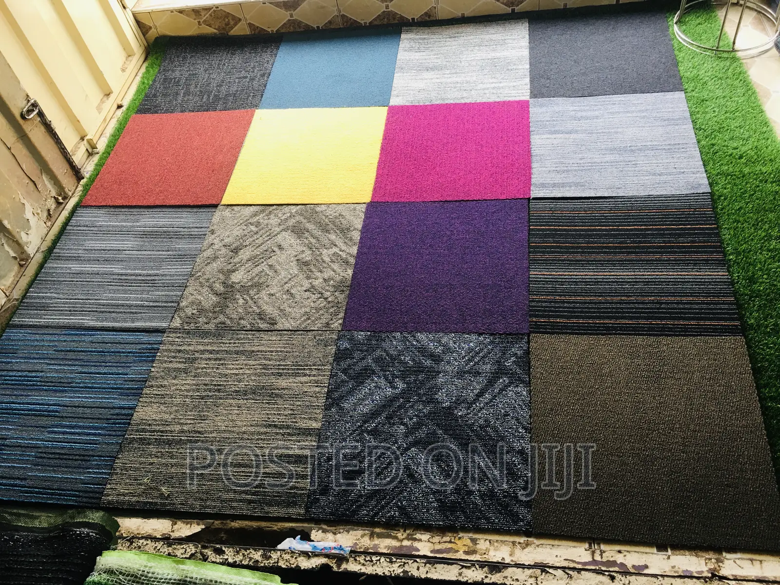 Woolen Tile Carpet Decor