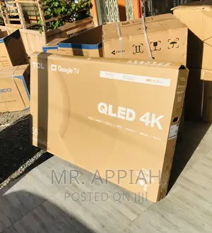 Highly Energy Saving TCL 55c645 55” Real Qled Tv(Black).
