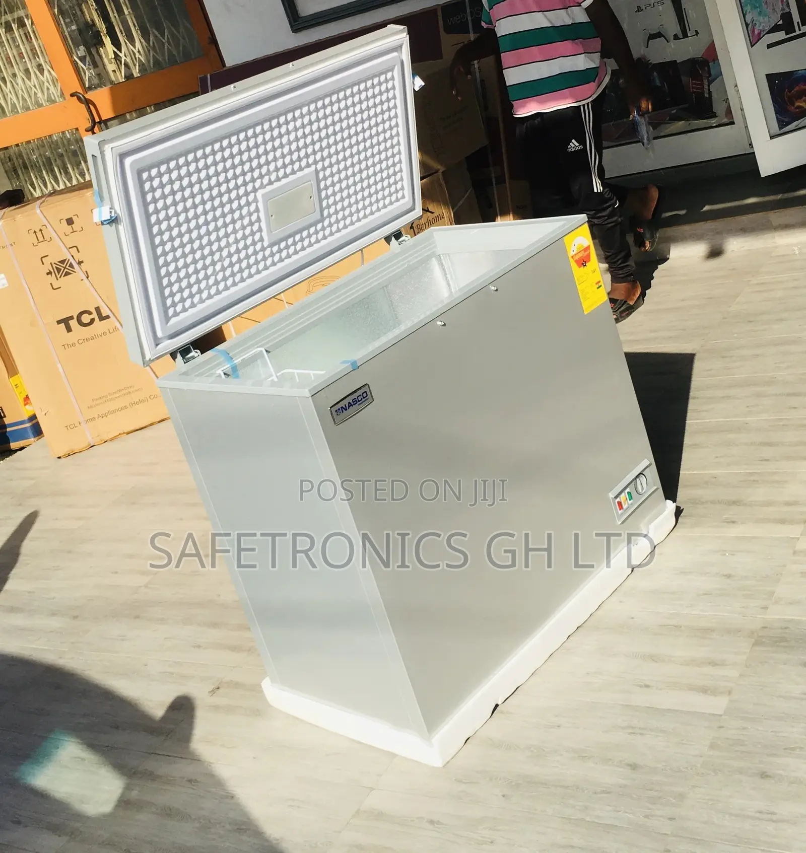 200 Liters Chestfreezer Gray Electric Nas-250fl Singledoor