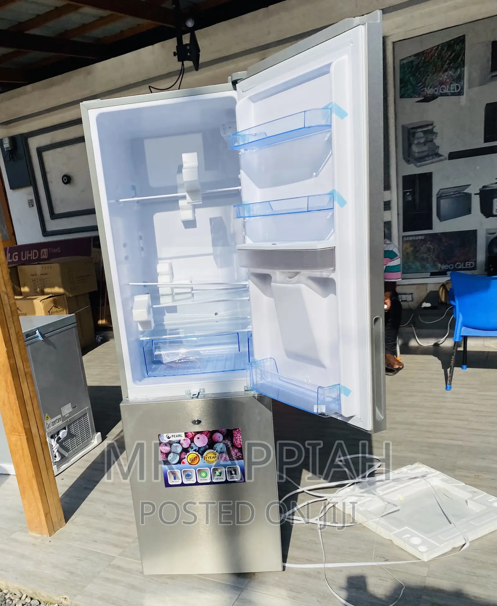 Low Cost Pearl Pf-330bwd Double Door Refrigerator(251ltr).