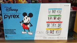 Pyrex Disney Glass Storage 8 Pieces Set
