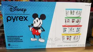 Pyrex Disney Glass Storage 8 Pieces Set