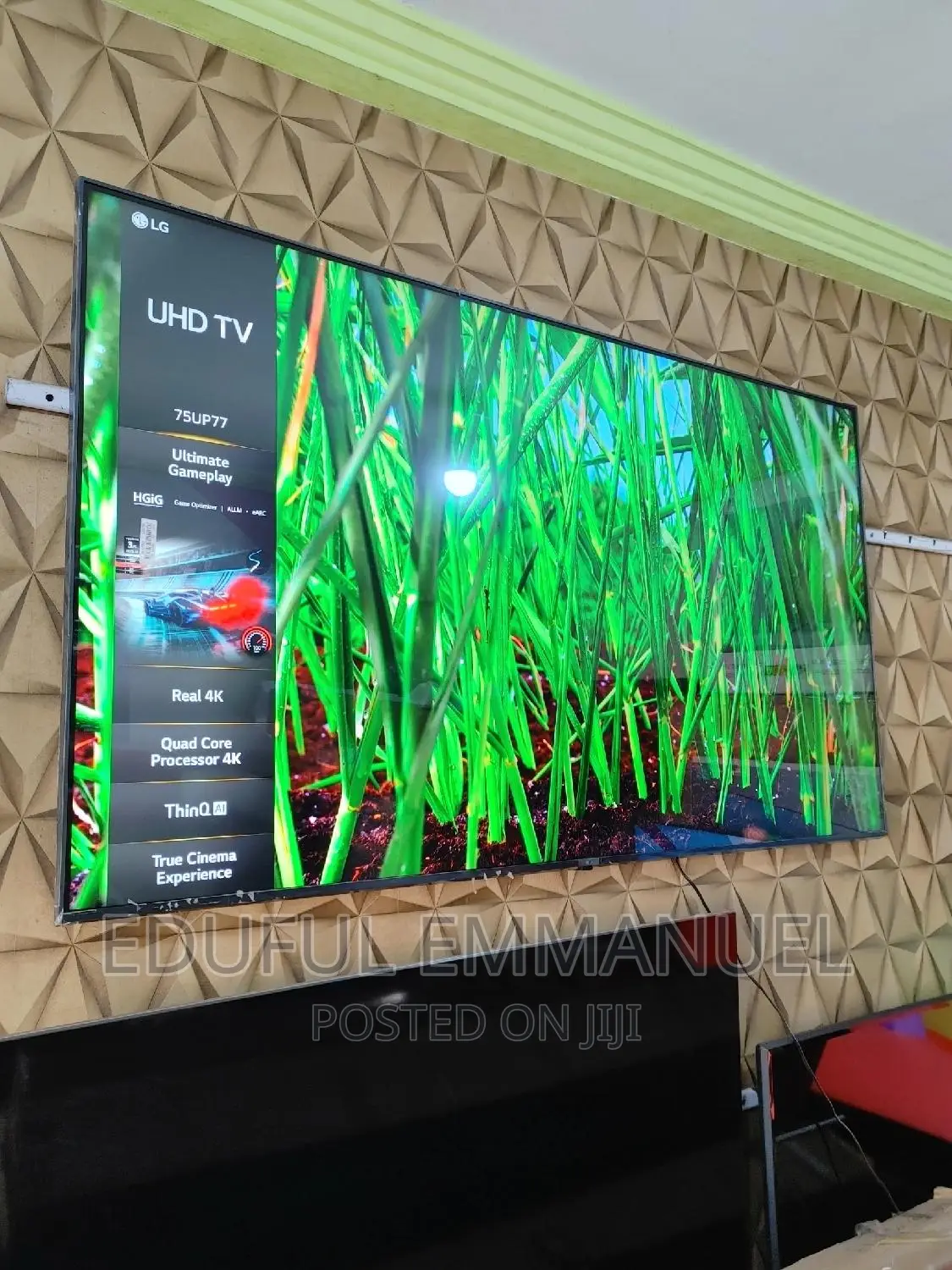 Lg 75" Uhd HDR Smart Up77 Netflix Apple Airplay Bluethoot