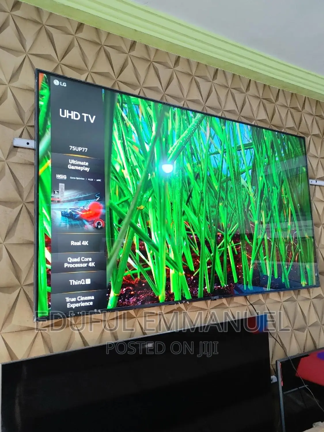 Lg 75" Uhd HDR Smart Up77 Netflix Apple Airplay Bluethoot