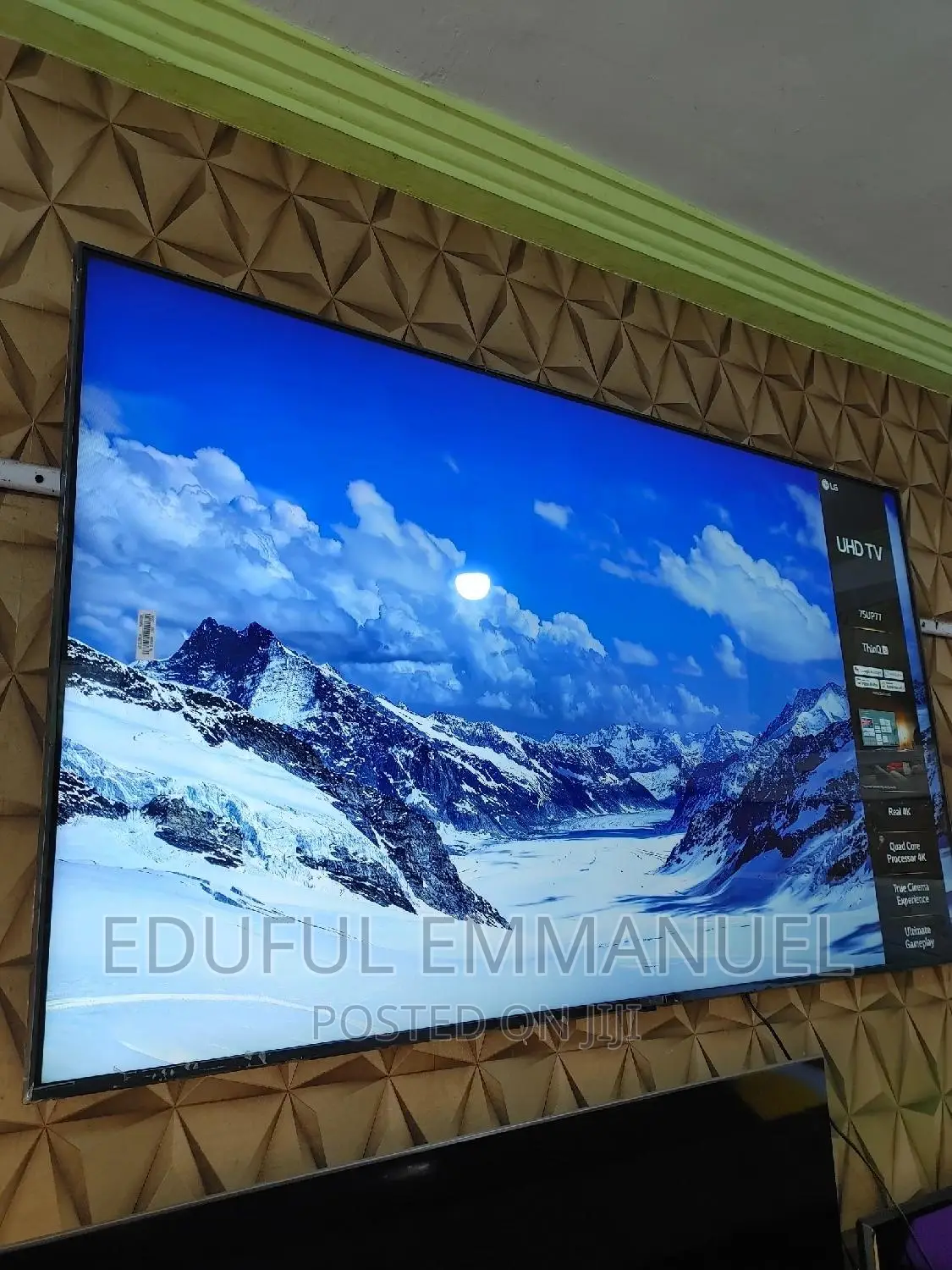 Lg 75" Uhd HDR Smart Up77 Netflix Apple Airplay Bluethoot