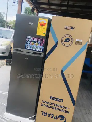 New Pearl Topfreezer PF-270IX 166L Gray Doubledoor Fridge