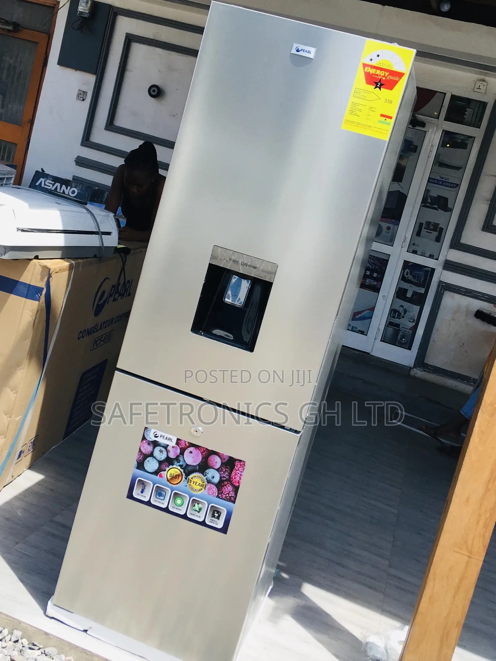 Grab  Bottomfreezer Pearl Pf-330bwd 251L Topfreezer Fridge