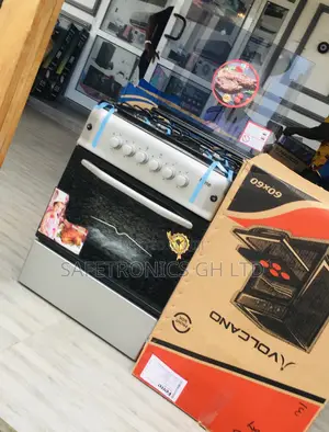 Glass Lid 4 Gas Cooker Oven With Grill 60x60 Ferre Gray
