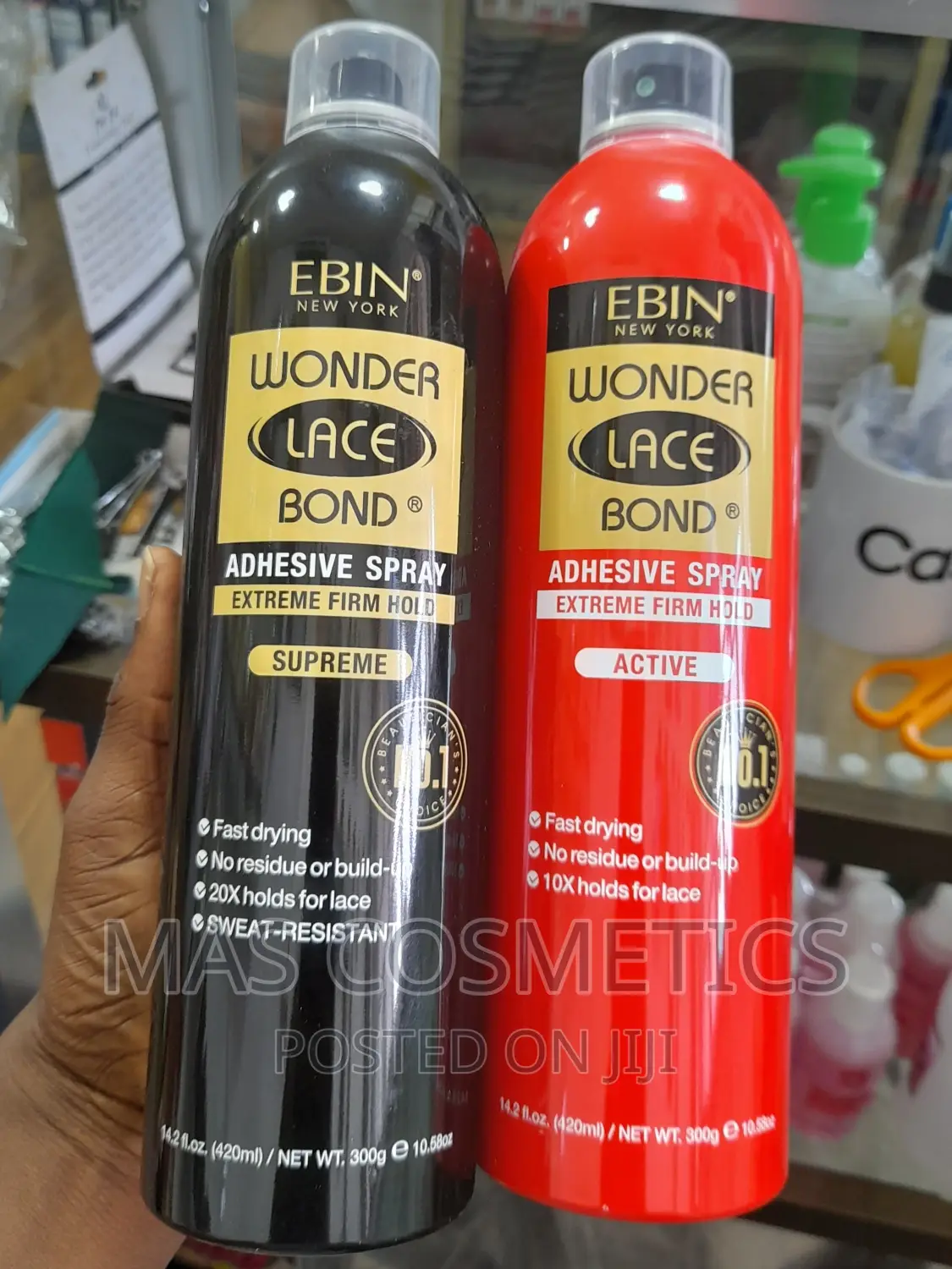 EBIN NEW YORK Wonder Lace Bond Adhesive Spray-Black Only