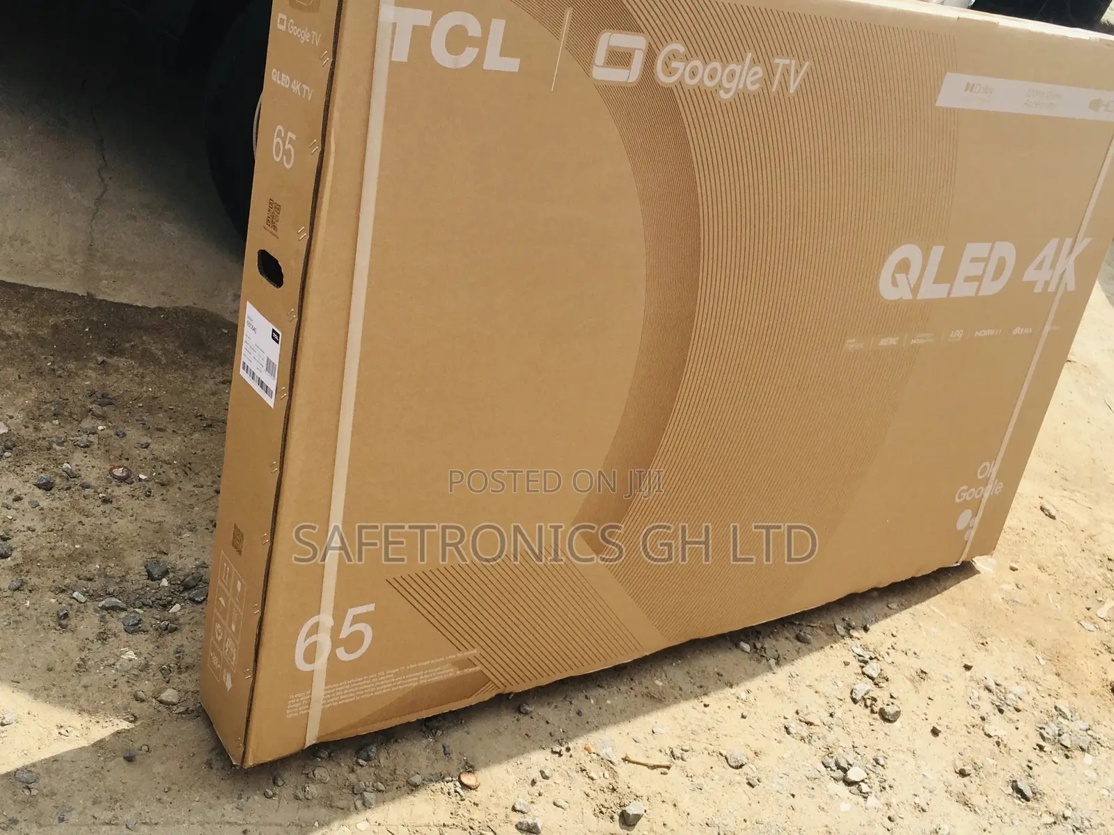 Real Smart Display TCL Glossy 65 Inches Qled HDR Black Tv